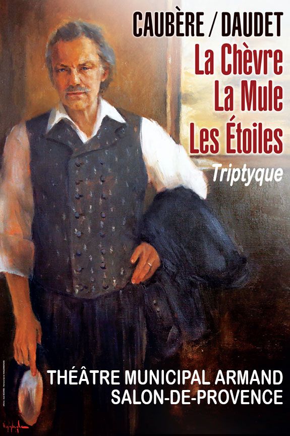 Spectacle Les Étoiles, troisième soirée des Lettres de mon moulin mises en scène et jouées par Philippe Caubère au Théâtre municipal Armand à Salon-de-Provence en 2023.